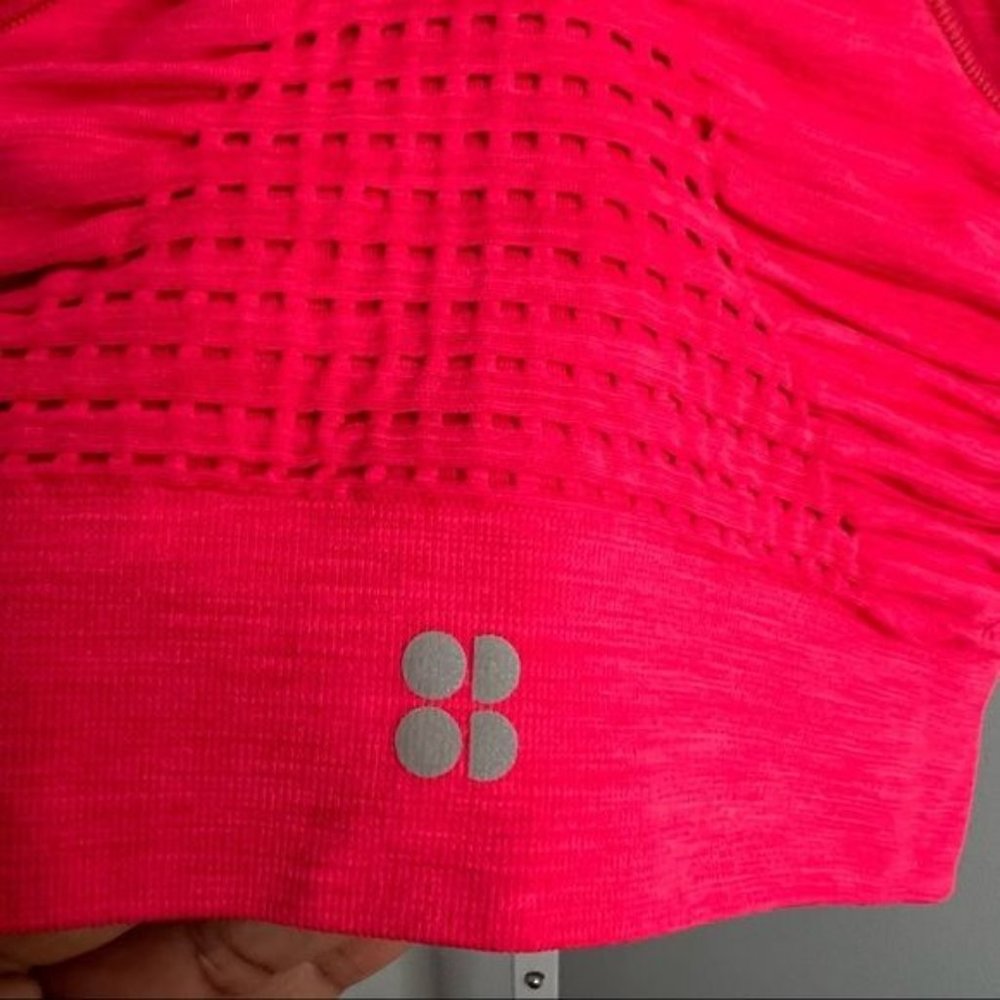 Sweaty Betty Stamina Sports Bra Size Medium Orange Red - Picture 10 of 16